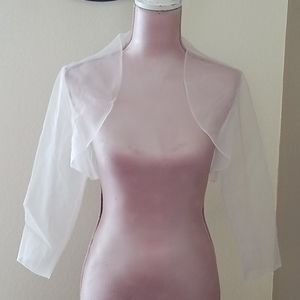 Custom made bolo jacket for wedding dress